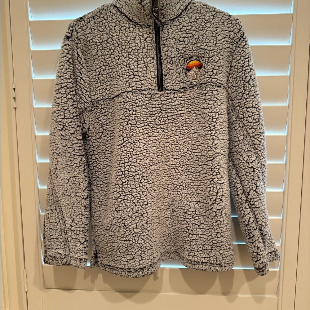 Ellesse Gray Sherpa Fleece Sweatshirt